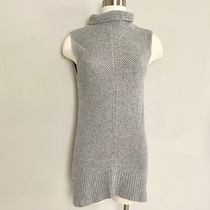 Cashmere & Wool Sleeveless Tunic Sweater